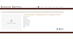 Desktop Screenshot of busaccagallery.com